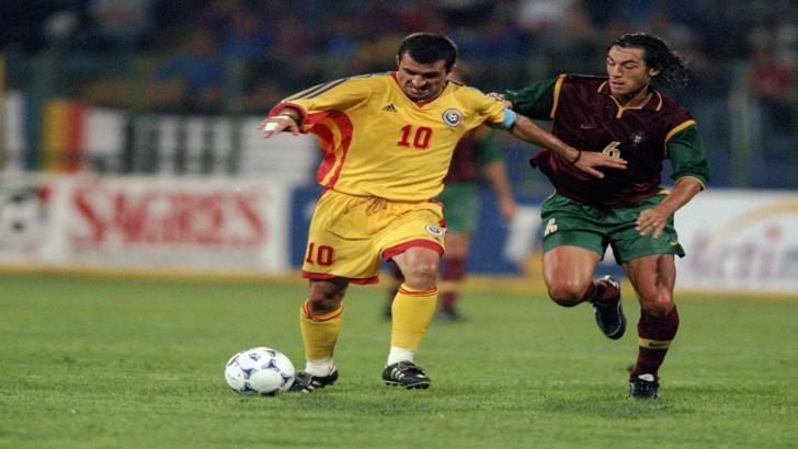 Romanian football star Gheorghe Hagi